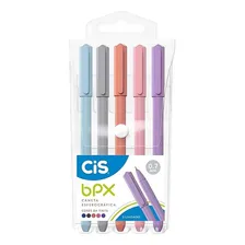 Estojo Caneta Esferográfica Bpx Cis 0.7mm - 5 Cores Foto mini  2