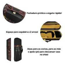 Estojo Case Retangular Térmico Violino 4/4 Com Alças Luxo Foto mini 2