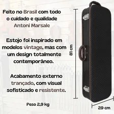 Estojo Case Violino Antoni Marsale Edge Retangular Preto 4/4 Foto mini  2