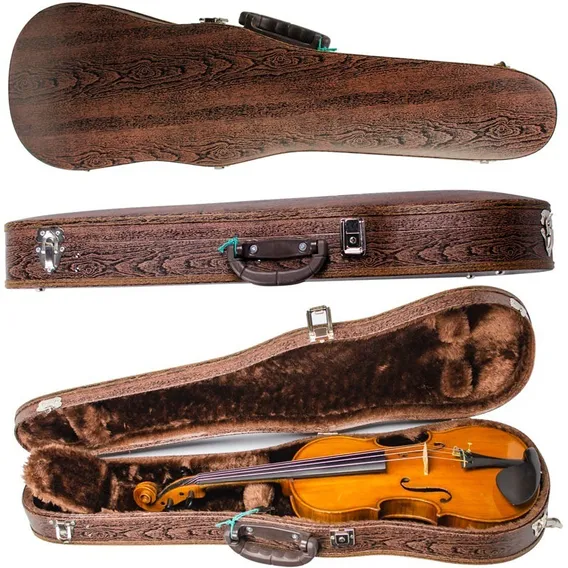 Estojo Case Violino Leilo Clássico Madeira Foto 1