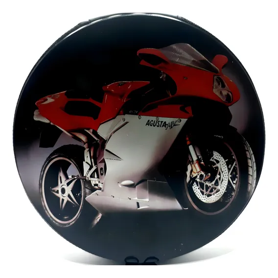 Estojo Cd/dvd Motos Agusta Verm/branca Porta Cd E Dvd Foto 1