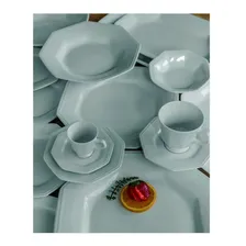 Estojo Com 6 Pratos Sobremesa Prisma Branco - Schmidt Foto mini 2