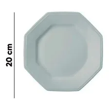 Estojo Com 6 Pratos Sobremesa Prisma Branco - Schmidt Foto mini 4