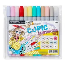 Estojo Copic Ciao 12 Cores Com Livro Ilustrado Copic 5243 Foto mini  2