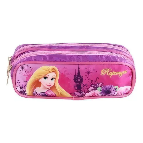 Estojo Duplo Rapunzel Da Disney - Lápis - Dermiwil Cor Lilás Foto 1