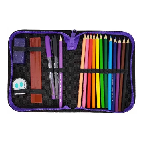 Estojo Escolar Caveirinhas Faber Castell Foto 1