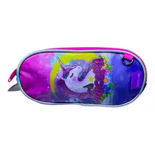 Estojo Escolar De Unicornio Com 2 Reparticoes Foto mini 1