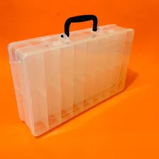 Estojo Hi Ed 36n Transparente Maleta Pesca Guarda Anzol Isca Cor Azul Foto mini 4