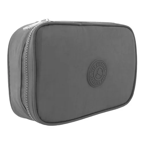 Estojo Jumbo Escolar Grande Masculino Quadrado Sbdy-4420 Cor Cinza Yepp Foto 1
