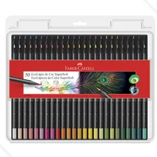 Estojo Lápis De Cor Supersoft 50 Cores Faber-castell Foto mini 1