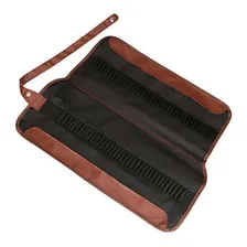 Estojo Lapis De Desenho Profissional Para 72 Peças Enrolável Cor Preto/marrom Foto mini 1