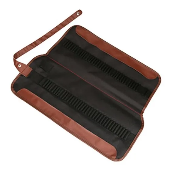 Estojo Lapis De Desenho Profissional Para 72 Peças Enrolável Cor Preto/marrom Foto 1