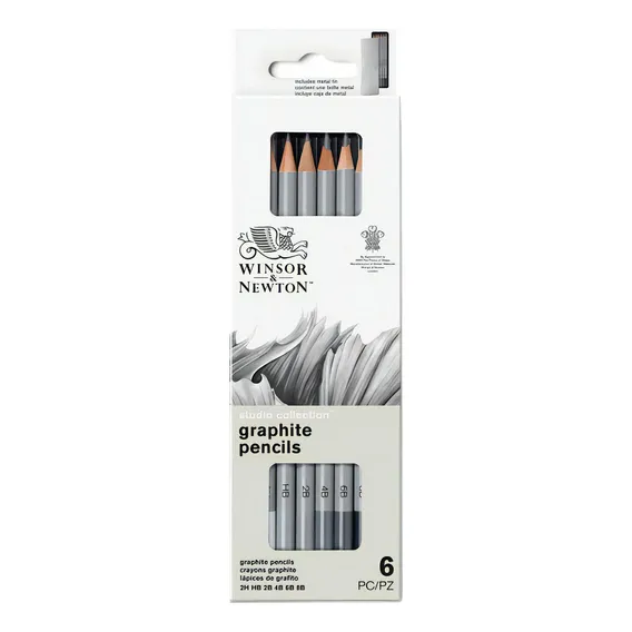 Estojo Lápis De Desenho Winsor & Newton 06 Graduações Foto 1
