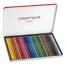 Estojo Lápis Permanente Swisscolor 30 Cores Carandache Foto mini 1