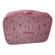 Estojo Necessaire Multiuso Dac Flower Cor Rosa-claro Desenho Do Tecido Florido Foto mini 2