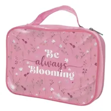 Estojo Necessaire Multiuso Dac Flower Cor Rosa-claro Desenho Do Tecido Florido Foto mini 1