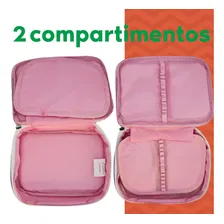 Estojo Organizador Escolar Grande Juvenil Yepp Rosa Foto mini 4