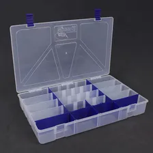 Estojo P/ Iscas Grande C/ 24 Divisões 5cm Altura Opção Cores Cor Travas Azul Foto mini 4