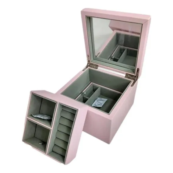 Estojo Pandora Porta J贸ias Cor Rosa Foto 1