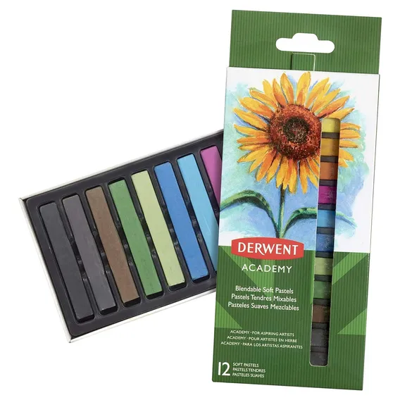Estojo Pastel Seco Derwent 12 Cores Foto 1