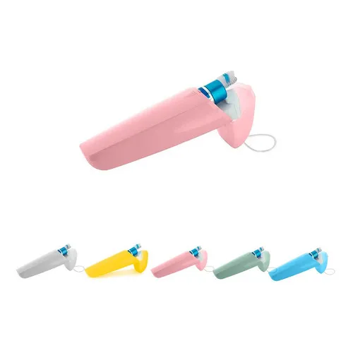 Estojo Porta Escova, Pasta De Dente E Fio Dental Rosa Ou Foto 1