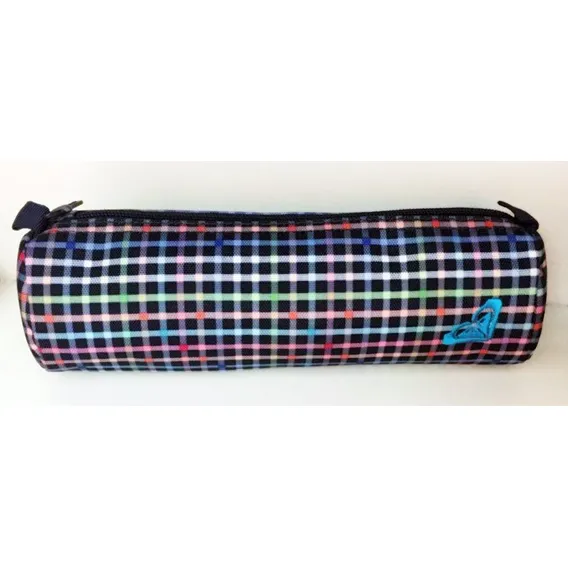 Estojo Roxy Off The Wall Girl Plaid Cor Azul-escuro Foto 1