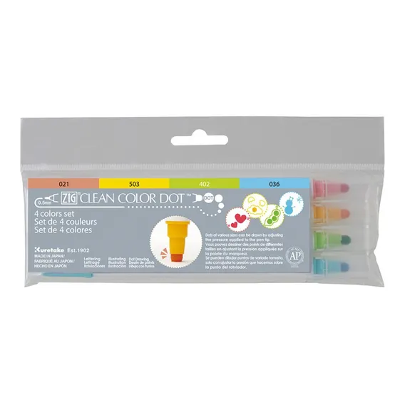 Estojo Zig Clean Dot Dual C/4 Cores Cor 4 Cores Foto 1