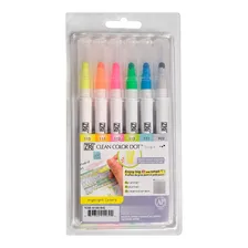 Estojo Zig Single Kuretake Highlight Colors 6 Unidades Cor Branco Foto mini 1