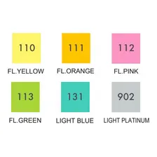 Estojo Zig Single Kuretake Highlight Colors 6 Unidades Cor Branco Foto mini 4