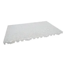 Estrado Piso Plástico 100x60cm Branco Pallet Deck Foto mini 1