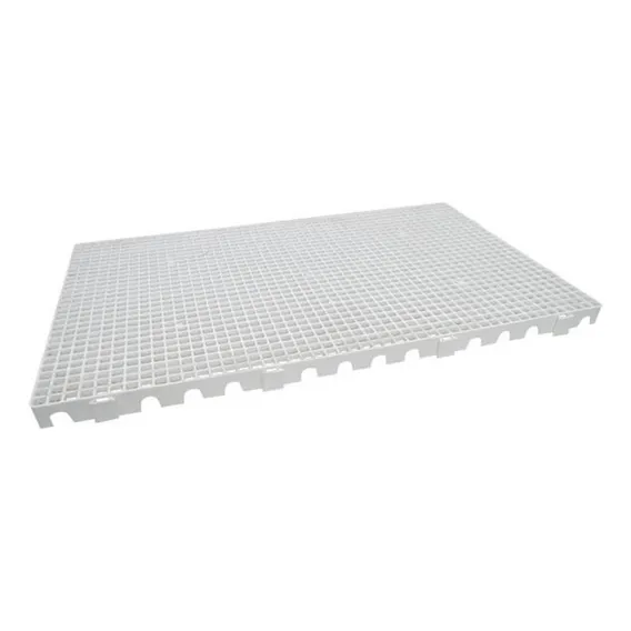 Estrado Piso Plástico 100x60cm Branco Pallet Deck Foto 1