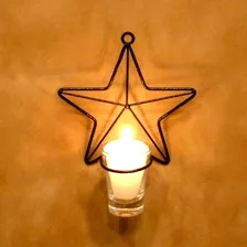 Estrela P Parede Vela Branca Arandela Decorativa Castiçal Foto mini 2