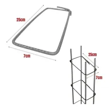 Estribo 4.2mm 7x25 Construção Civil Obra, 300 Peças Aço Ca60 Foto mini  2