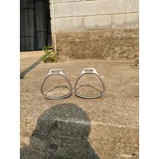 Estribo Aluminio Polido Para Selas E Arreio Cor Cinza Foto mini 2