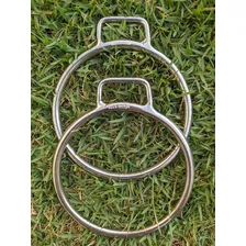 Estribo Argola Aço Zincado 2 Peças 15cm De Largura Cor Prata Foto mini 3