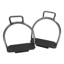 Estribo De Inox Antiderrapante Para Selas E Arreios Cavalo Foto mini 1