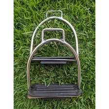 Estribo De Inox Antiderrapante Para Selas E Arreios Cavalo Foto mini 2