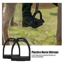 Estribo Equestre Estribo Antiderrapante Estribo De Segurança Plásticos Estribo Estribo Para Montar A Cavalo Estribos Leve Pista Larga Estribo De Equitação Suprimentos Equestres Plástico Foto mini  2