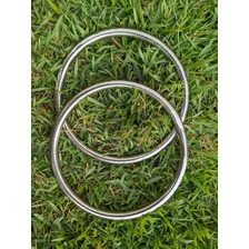 Estribo Estrivo Argola Inox Modelo Argolão Cavalo Loro Sela Cor Aço Inox Foto mini 1