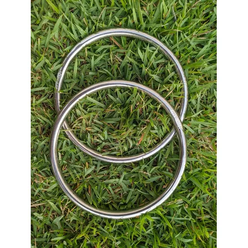 Estribo Estrivo Argola Inox Modelo Argolão Cavalo Loro Sela Cor Aço Inox Foto 1