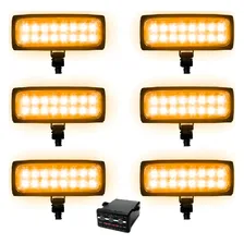 Estrobo Milha Farol Led 24v Amarelo 6 Far贸l 脭nibus Caminh茫o Foto mini 1