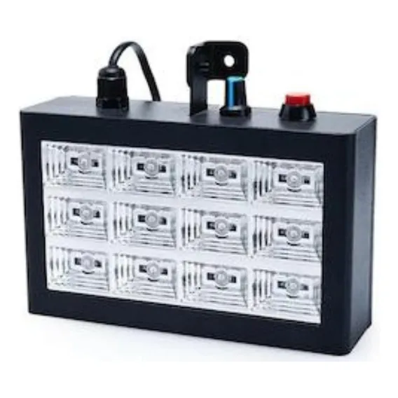 Estrobo Rítmico Luatek Lk- 186 Para Festa Rgb 12 Leds Bivolt Foto 1