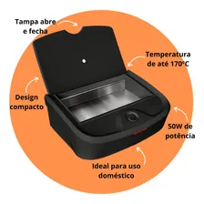 Estufa Esterilizador Preta Manicure Pedicure - Mega Bell Cor Preto 127/220V Foto mini 3