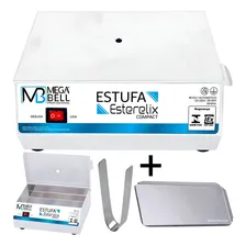 Estufa Manicure Esterilizadora Alicates Unha + Kit Mega Bell Cor Branco 127V/240V Foto mini 1