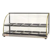 Estufa P/ Salgados 10 Bandejas Dupla Vidro Curvo Inox Titã 220V Foto mini 3