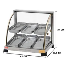 Estufa Para Salgados 6 Bandejas Dupla Linha Ouro Marchesoni 127v Foto mini  3