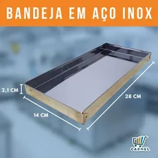 Estufa Vitrine Expositora Elétrica Para Salgados 5 Bandejas 110v Foto mini 2