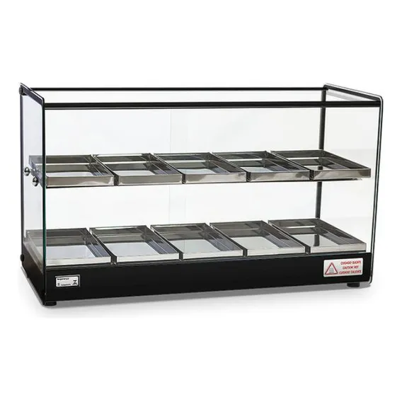 Estufa Vitrine Para Salgados 10 Bandejas EVR Dupla Titã 220V Foto 1