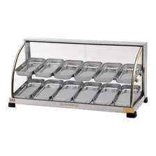 Estufa Vitrine Para Salgados Dupla Expositor 12 Bandejas 220v Foto  mini 1