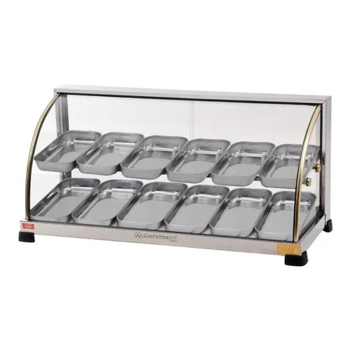 Estufa Vitrine Para Salgados Dupla Expositor 12 Bandejas 220v Foto 1